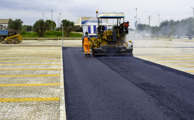 Asphalt Paving Equipment in Action